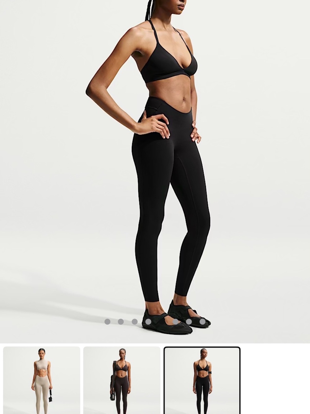 SKIMS NikeSKIMS STUDIO STRETCH DIPPED 29" LEGGING Sz Medium *NWT* - Picture 4 of 8